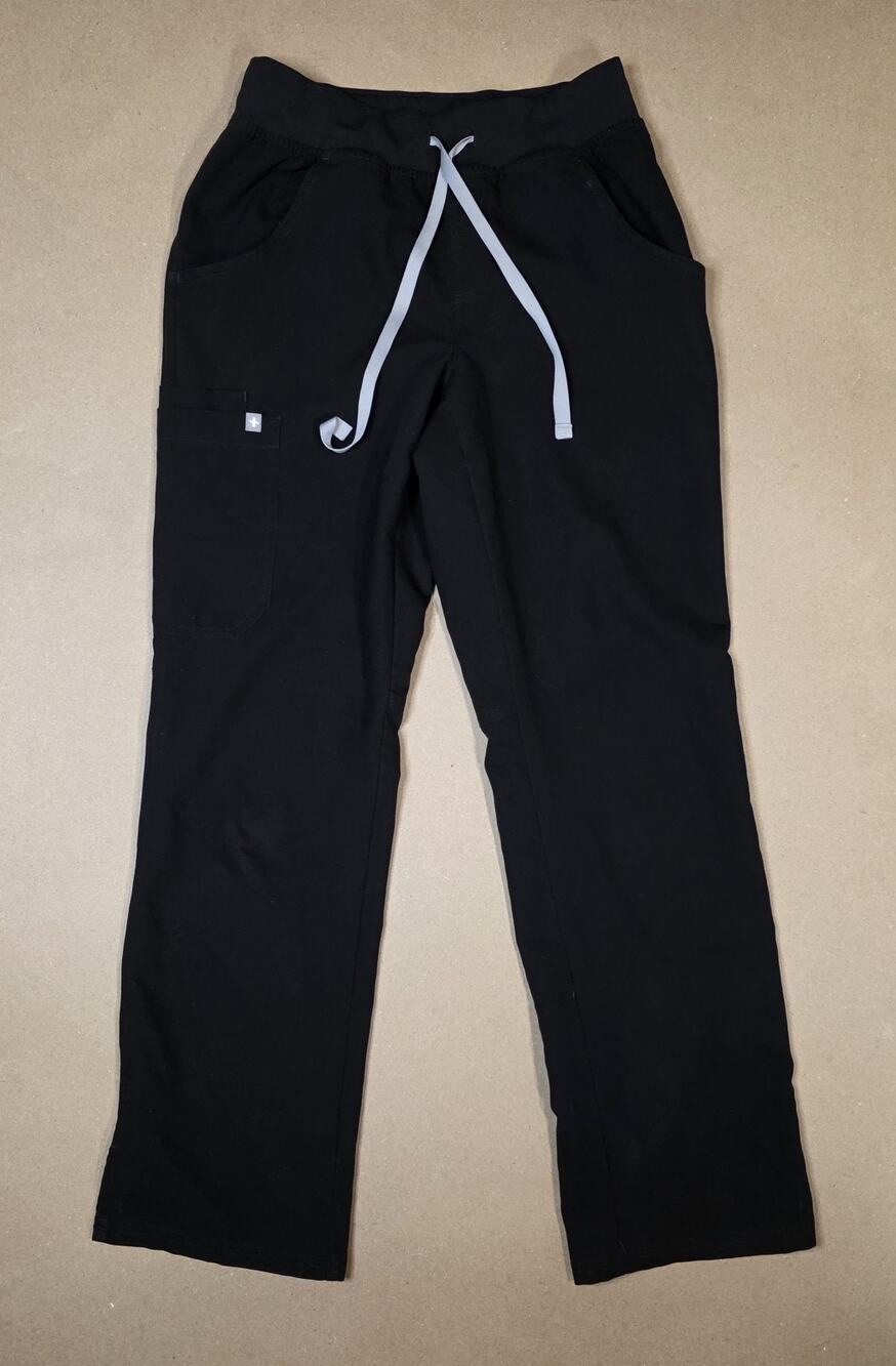 FIGS Kade Scrub Pants Women XS/P Black Technical Collection Cargo T21004